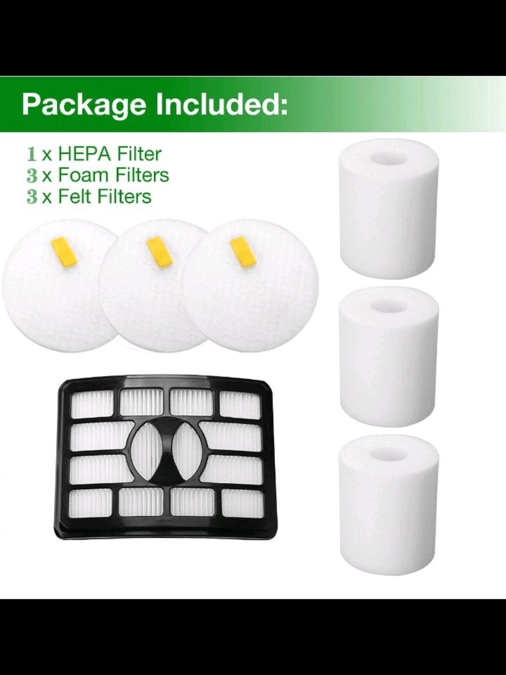 3 Foam And Felt+ HEPA Filter For Shark NV500 Rotator Pro Lift Away Vacuum